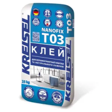 Клей для плитки та керамограніту KREISEL NANOFIF T03 25кг
