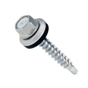 Самонаріз з буром та EPDM шайбою для  дерева оцинкований 4,8х35 п=250 (3000)